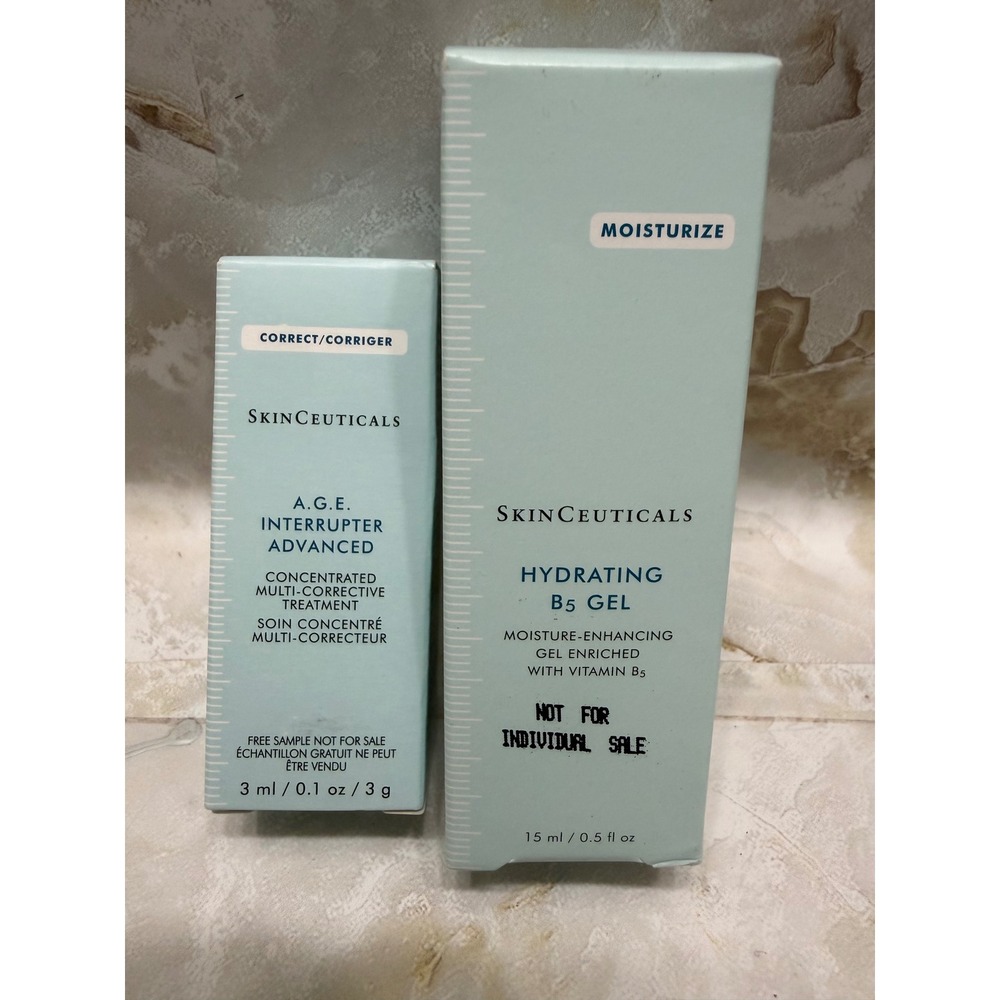 SkinCeuticals A.G.E. Interrupter Advanced 3ml & Hydrating B5 Gel 15ml Duo Set